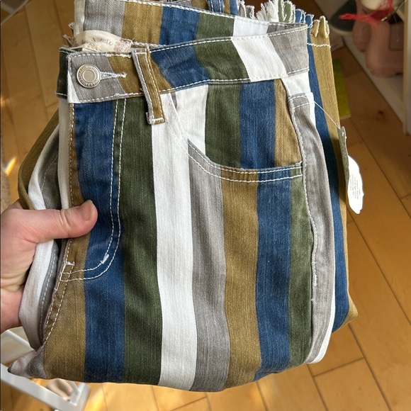 Altar'd State Multicolor Striped Flare Bell Bottom Jeans Size XS - Picture 14 of 15